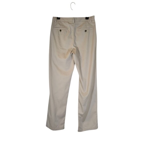 Eddie Bauer Mens Chino Pants Size 34L Tan Relaxed Fit Cotton Casual Preppy - Picture 2 of 6